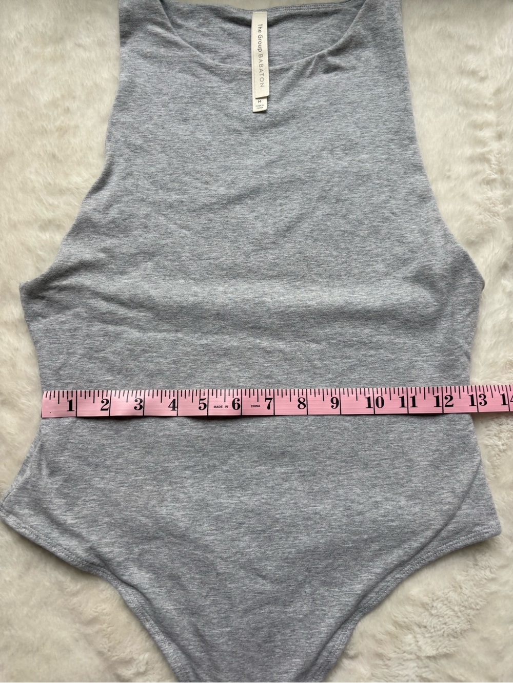 Aritzia The Group by Babaton Soft Contour Muscle Bodysuit Grey Size M 81940 - Picture 10 of 13